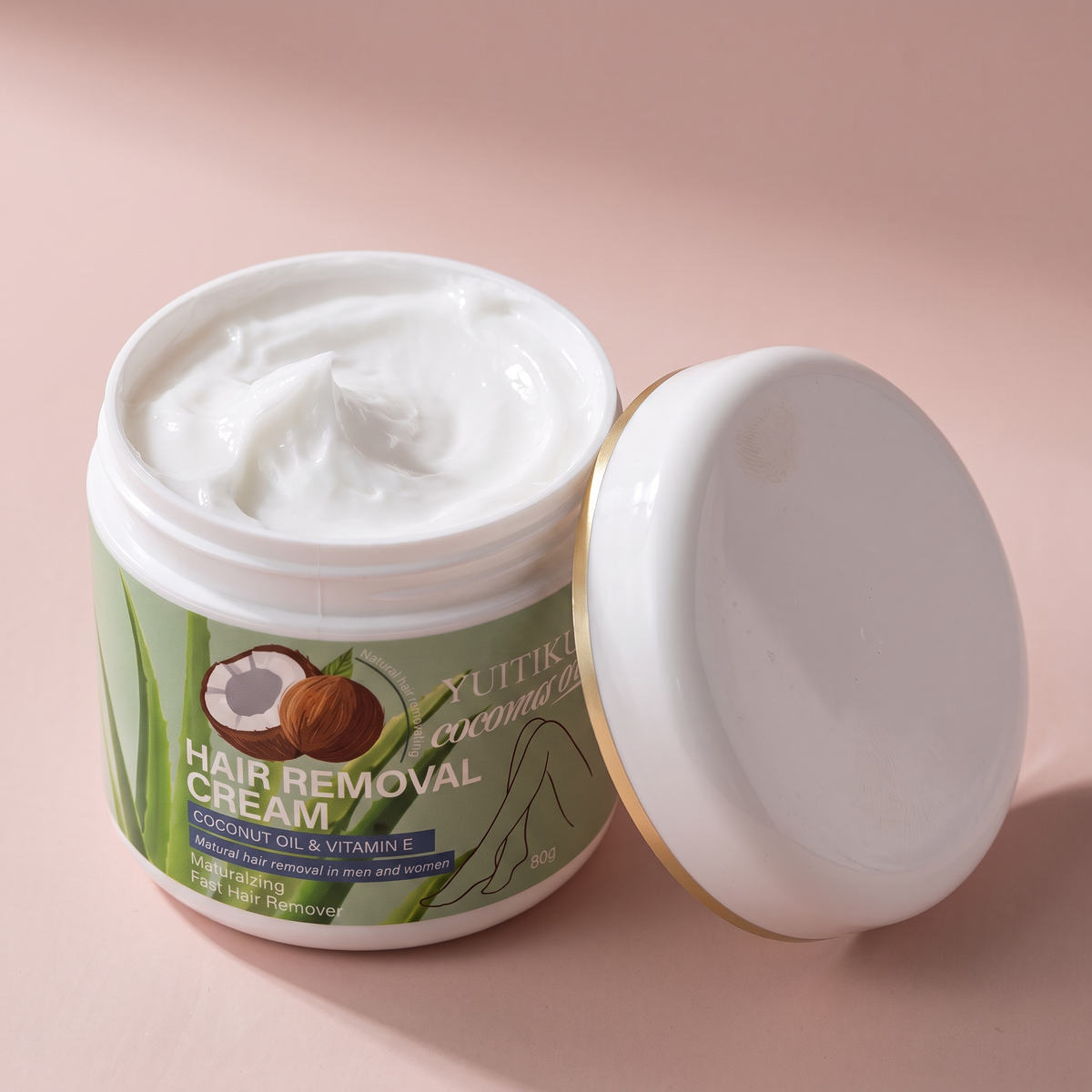 Wipe-Off Hair Removal Cream — Coconut Oil